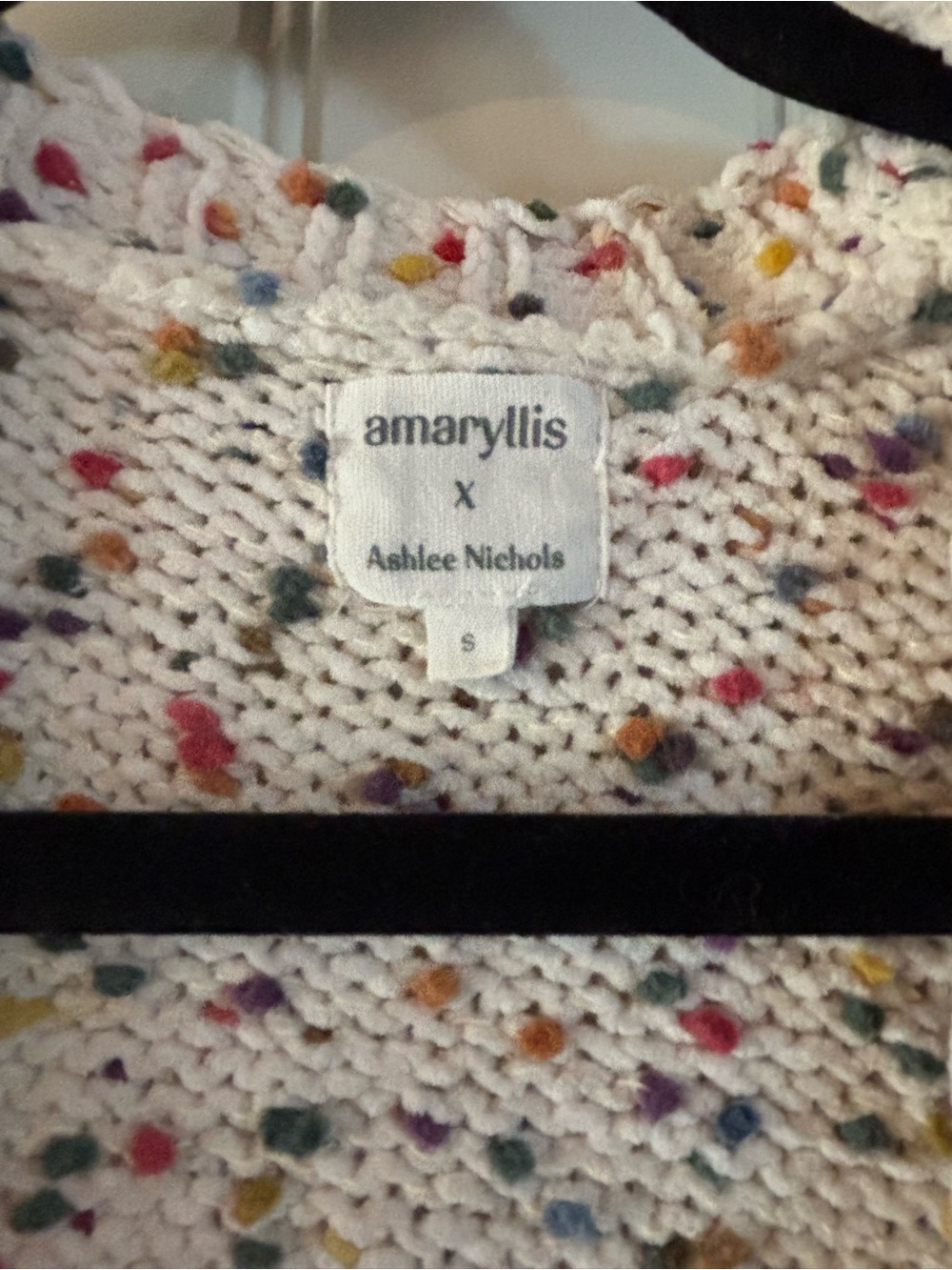 Amaryllis Open-Knit Speckled Cardigan - Picture 3 of 4